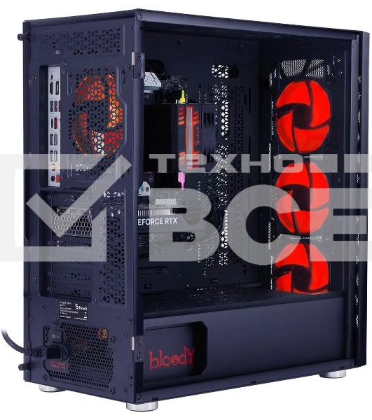 Компьютер Bloody BD-PC RB65C2 MT Ryzen 5 7500F (3.7) 16Gb SSD1Tb RTX4060 8Gb Windows 11 Home 64 GbitEth 650W черный (2086010)