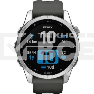 Смарт-часы Garmin Fenix 7s серебристый с графитовым ремешком 42мм