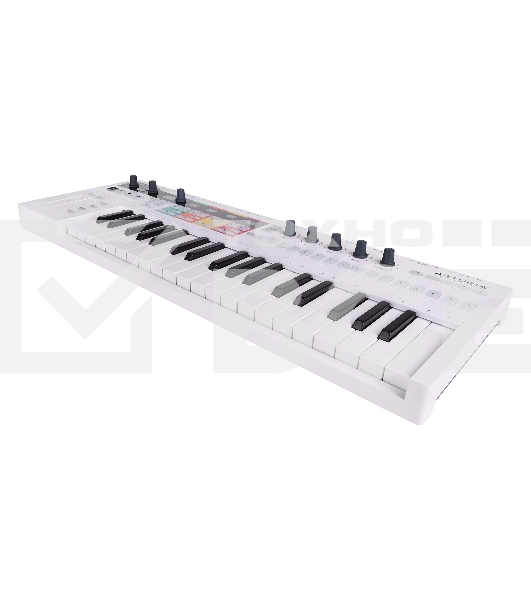 Клавиатура MIDI [430211] Arturia [KeyStep Pro] 37 клавиш, 4-дорожечный секвенсор до 64 шагов, 4 группы разъемов для работы с аналоговым оборудованием и модулями, 24-частный секвенсор ударных, арпеджиатор, разъемы MIDI In/Out, Sync In/Out, CV/Gate Outs