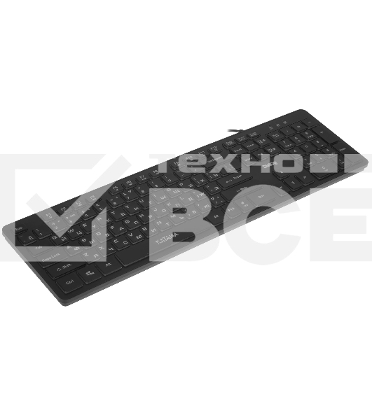 Клавиатура Dialog Katana KK-ML17U BLACK - Multimedia, с янтарной подсветкой клавиш, USB, черная