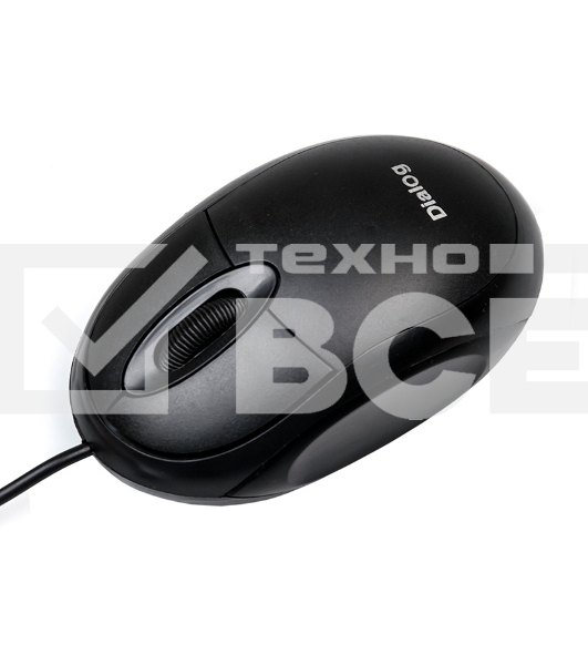 Мышь проводная Dialog Comfort MOC-10U черный, 1200 dpi, USB, кнопки - 3