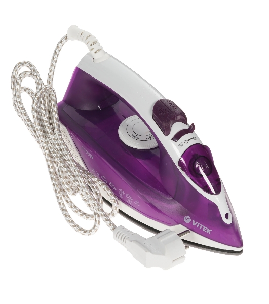 Утюг Vitek VT-8308 VT 2200 Вт, белый/сиреневый