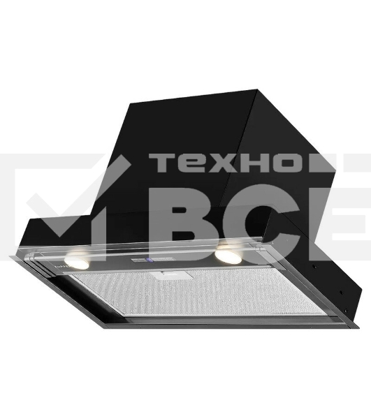 Вытяжка встраиваемая Kuppersberg Nancy S 60 черный, 60 см, 850 куб. м/ч, 42 дБ