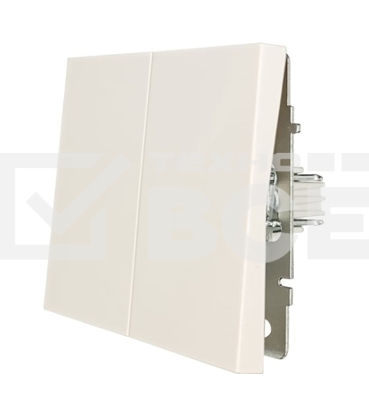 Выключатель 2-кл. СП ZIMA IP20 10А безвинт. зажим слон. кость LEZARD 704-9088-101QC