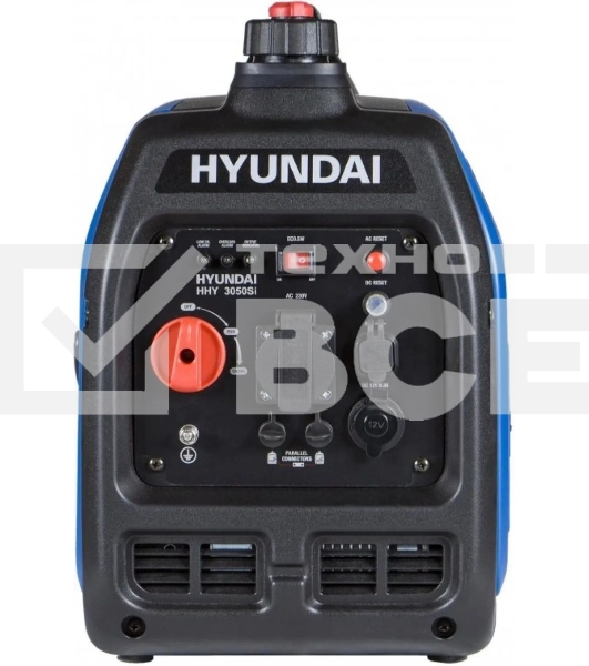 Электрогенератор бензиновый инверторный Hyundai HHY 3050Si, 3.3 кВт, 59 дБ, 22 кг