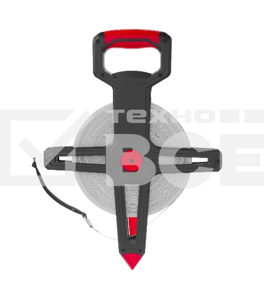 Рулетка геодезическая Matrix 100 м х 12,5 мм, открытый корпус, фиберглассовая лента