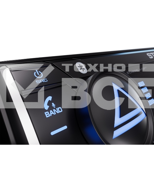 Автомагнитола AURA STORM-678DSP, 1 DIN, Bluetooth, USB Type-A, AUX, пульт ДУ