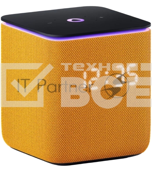 Умная колонка Яндекс Станция Миди, 24Вт, с экраном, 2 динамика, Wi-Fi, BT5.0, Zigbee, Алиса, оранжевый