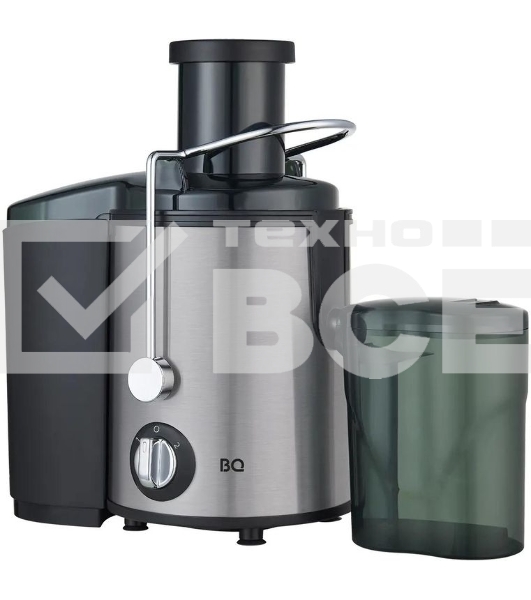 Соковыжималка BQ J1000 серый/черный, центробежная, 900 Вт, 800 мл, механическое