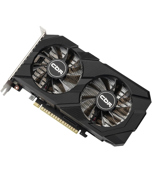 Видеокарта CBR GeForce GTX 1650, 4 GB GDDR6, 128 bit, DisplayPort, HDMI, DVI, GPU 1590 MHz