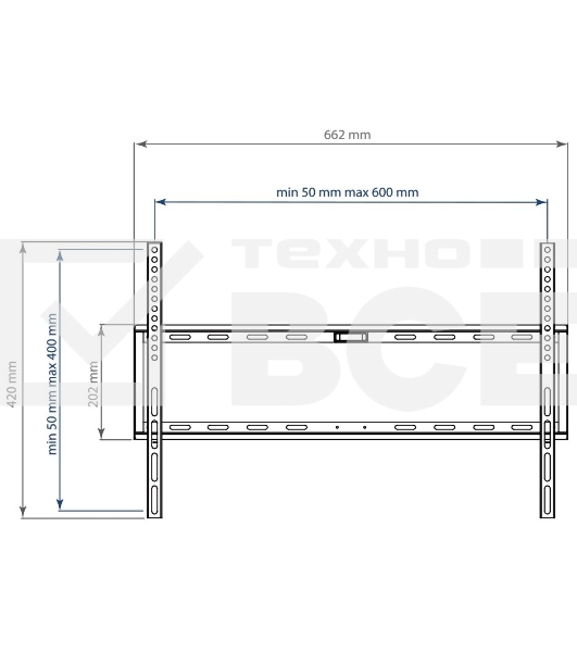 Кронштейн Arm media STEEL-1 new черный, настенный, 32