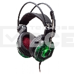 Наушники с микрофоном Oklick HS-L500G черный 2.2м мониторы оголовье, фото2