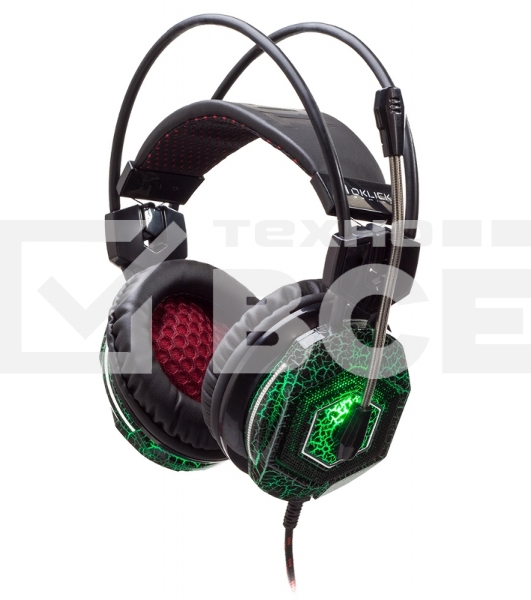 Наушники с микрофоном Oklick HS-L500G черный 2.2м мониторы оголовье