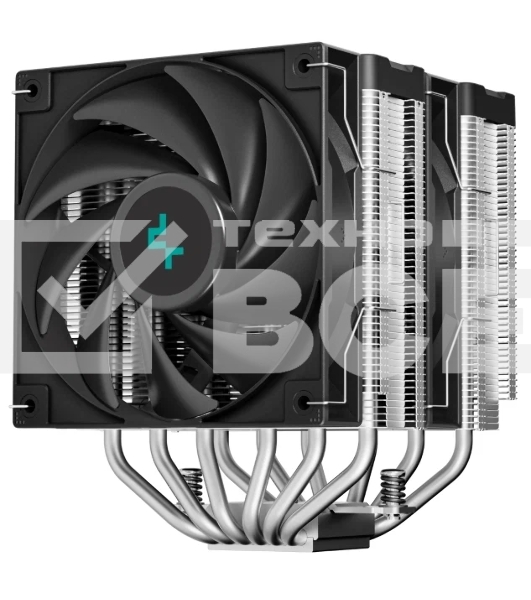 Кулер для процессора DEEPCOOL AG620 DIGITAL серебристый/черный, 120 мм, алюминий/медь, 1950 об/мин, 29.4 дБ, 4 pin, 260 Вт, 161 мм