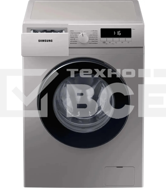 Стиральная машина Samsung WW80T3040BS/LP серебристый, загрузка фронтальная 8 кг, 1400 об/мин, класс: A