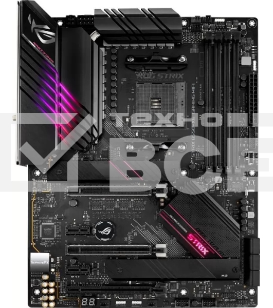 Материнская плата ASUS ROG STRIX B550-XE GAMING WIFI, AM4, AMD B550, 4xDDR4, 6xSATA, 2xM.2, 1xPCI-E 4.0 x16, 1xPCI-E 4.0 x8, 1xPCI-E 3.0 x4, 1xHDMI, 1xDP, 1x 2.5Gb LAN, 2xUSB-A 3.2 Gen 2, 1xUSB-C 3.2 Gen 2, 4xUSB 2.0, 5x3.5 мм, 7.1, Standard-ATX