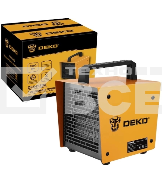 Тепловая пушка электрическая Deko DKIH2300 2300Вт оранжевый/черный