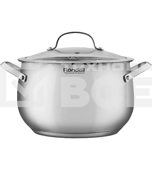 Кастрюля Rondell Calypso RDS-1672 5.8 л. d=22 см (с крышкой) сталь