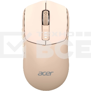 Мышь беспроводная Acer OMR312 розовый, 3200 dpi, радиоканал, Bluetooth, USB, кнопки - 5