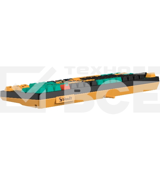 Клавиатура A4Tech Bloody AT87 Renegade проводная USB черный/зеленый