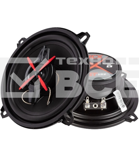 Колонки автомобильные Kicx ST 132 80Вт 89дБ 4Ом 13см (5дюйм) (ком.:2кол.) коаксиальные трехполосные