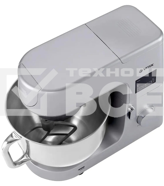 Миксер планетарный Vitek VT-PM0550 2000Вт серебристый