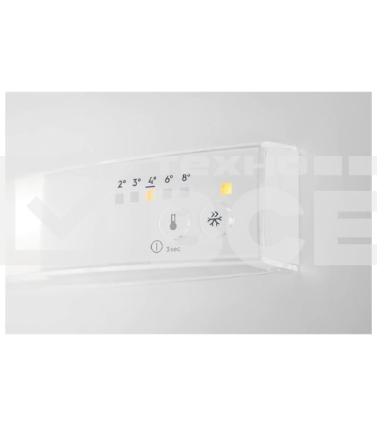 Встраиваемый холодильник Electrolux RNT2LF18S (без No Frost, электронное управление, класс A+, полезный объем: 272 л (195 + 72 л), 54x54.9x177.9 см, белый)