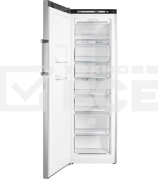 Морозилка ATLANT 7606-182 N, серебристый, 278л, 8 ящкиов