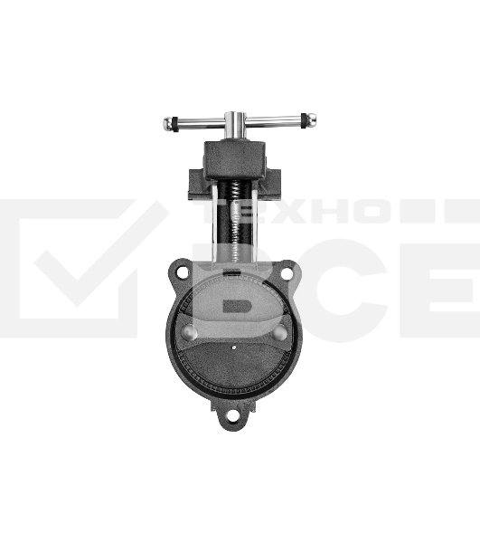 Тиски слесарные Denzel BVH-125, 125 мм, поворотные, стальная направляющая, с наковальней