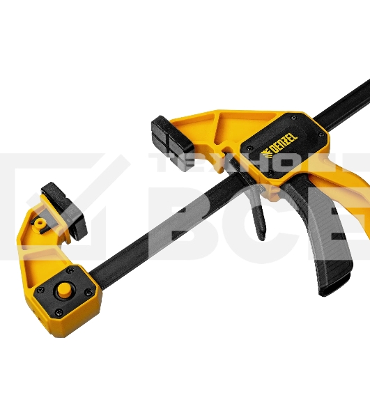 Струбцина Denzel F-образная, быстрозажимная, 450 х 80 мм, усиленный нейлоновый корпус