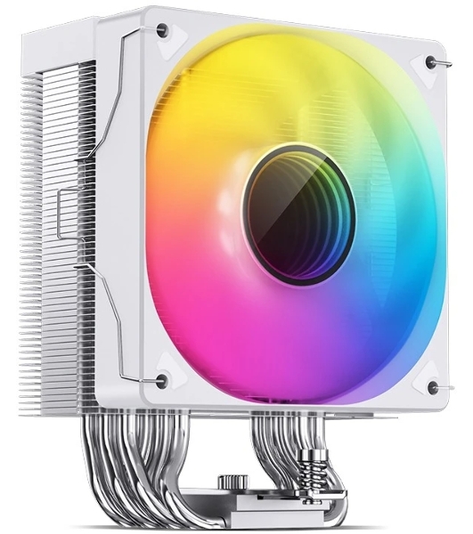 Кулер для процессора JONSBO CR-1000 V2 PRO ARGB (230W, 4-pin PWM, 157мм, Al/Cu, 6x6мм, ARGB, 1x120мм, 59.48CFM, 32.0dBA, 1500RPM, S: 1700/1200/115X, AM4/AM5 белый)