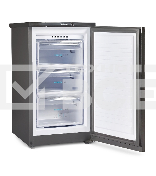 Морозильная камера Бирюса W412 графит, 80л, 3 ящика