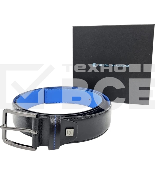 Ремень мужской Piquadro Blue Square CU6743B2/N 125х3.5 см черный натур.кожа