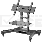 Стойка для телевизора с кронштейном ONKRON 32'-70', мобильная, черная TS1350, фото 1