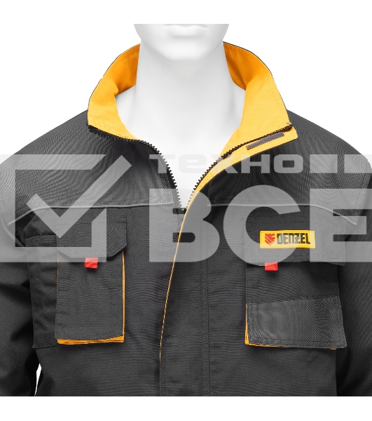 Куртка профессиональная рабочая Denzel 65% полиэстер 35% хлопок, L