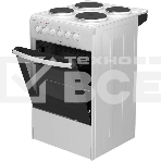 Плита электрическая Darina S EM 341 404 W белый/черный, конфорок 4 шт, духовка 50 л, 50 см x 85 см x 56 см, фото3