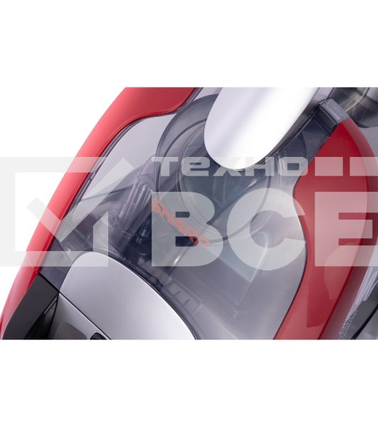 Пылесос Sharp ECNB16RR красный, 320/1600 Вт, уборка сухая, пылесборник контейнер 1 л