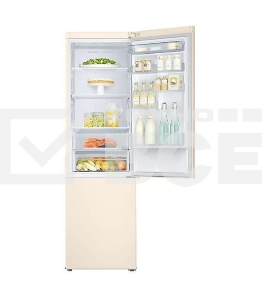 Холодильник Samsung RB37A5200EL/WT бежевый двухкамерный 269/118 л морозилка снизу
