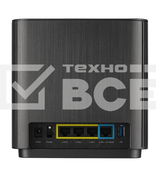 Бесшовный Mesh роутер Asus ZenWiFi AX XT9 черный (90IG0740-MO3B50 )