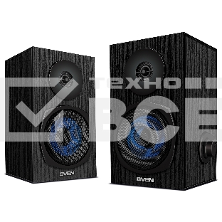 Колонки 2.0 SVEN SPS-576 чёрные (2x4W, Bluetooth, дерево)
