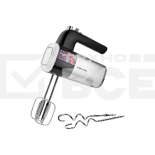 Миксер BRAYER, 800 Вт, 5 скор.реж, турбо,насад. венчики, насад для взбивания
