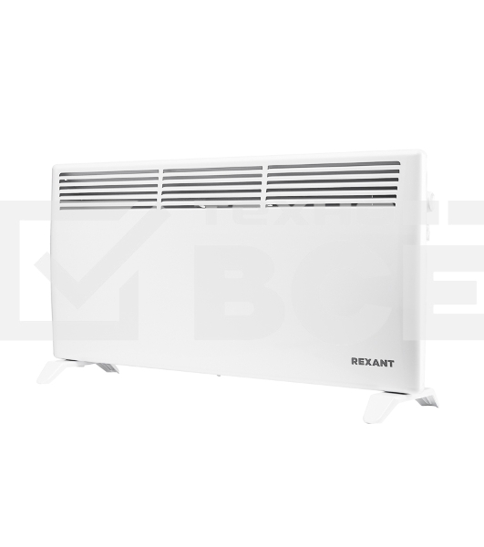 Конвектор Rexant 60-0117 белый, 2000 Вт, 25 м2, термостат