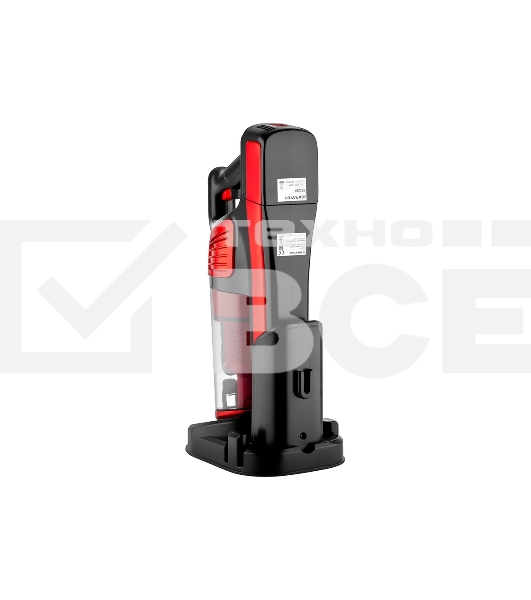 Пылесос вертикальный BRAYER BR4260 красный, питание от аккумулятора, 120 Вт, уборка сухая, пылесборник 0.6 л, работа от АКБ max 40 мин