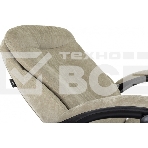 Кресло руководителя Бюрократ T-9950MSG-F Fabric песочный Light-21, крестов. пластик, подст. для ног, фото2