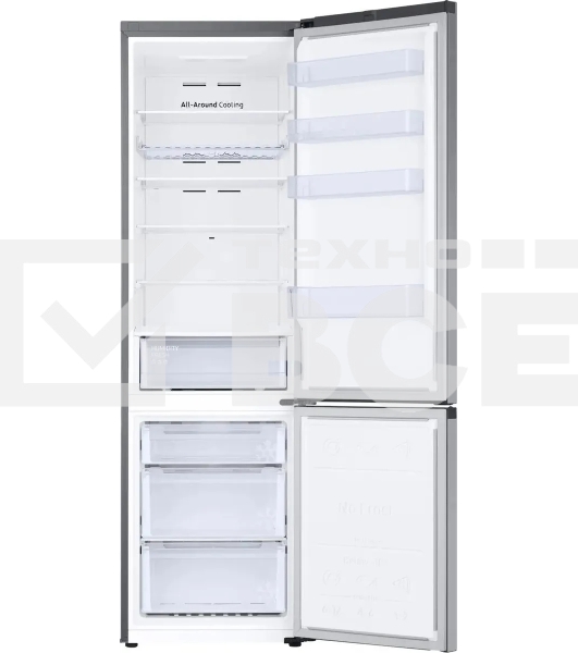 Холодильник Samsung RB38C602DSA/EF графит двухкамерный 276/114л морозилка снизу, No Frost