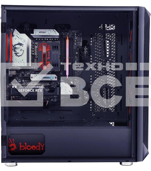 Компьютер Bloody BD-PC RB65C2 MT Ryzen 5 7500F (3.7) 16Gb SSD1Tb RTX4060 8Gb Windows 11 Home 64 GbitEth 650W черный (2086010)