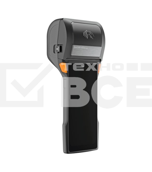 Терминал POS SUNMI V2s PLUS EN MT8768, 6.22HD+, 3G+32G, NFC, 2M+13M Camera, Scanner, EU 4G, 80 Label Printer, 5V2A EU Adapter