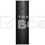 Холодильник Haier C4F740CBXGU1 черный двухкамерный 286/115л морозилка снизу, No Frost, фото 1