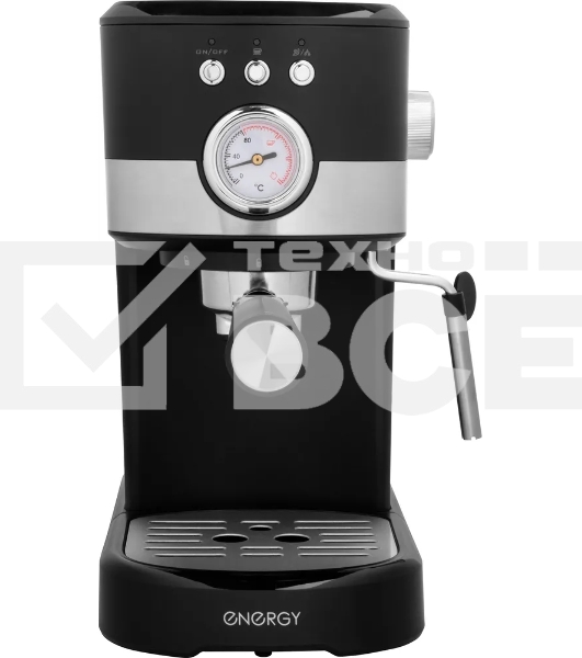 Кофеварка рожковая ENERGY EN-256R (108169) черный, исп. кофе - молотый, 1,2 л, 1100 Вт, 15 бар