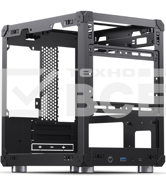 Компьютерный корпус JONSBO C6 Black MATX без БП, mini-ITX, micro-ATX, черный